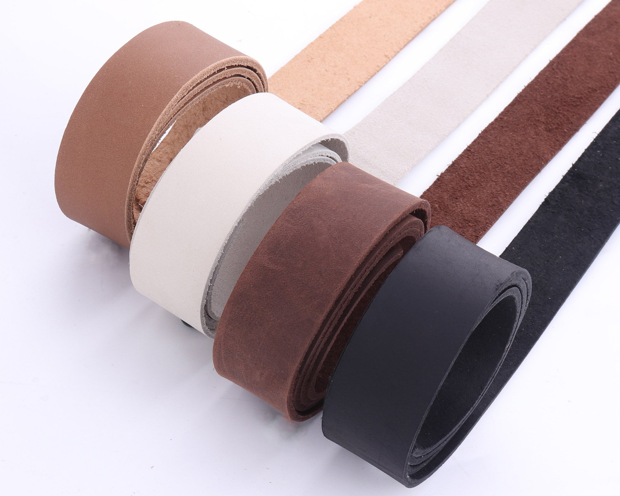 Leather Strips Blanks 50 Pack Natural Leather Strips 5-6 Oz. Great