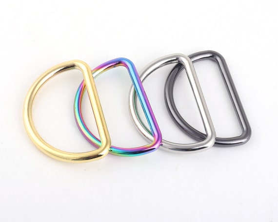 38mm Rainbow D Rings Slide Adjustable Buckles Loop,metal D Ring Belt Strap  Buckle,bag Purse Clasp Handbag Webbing Hardware Leather Finding -   Canada