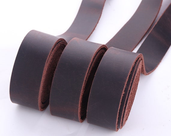 Dark Brown Leather Purse Strap,leather Belt,italian Natural