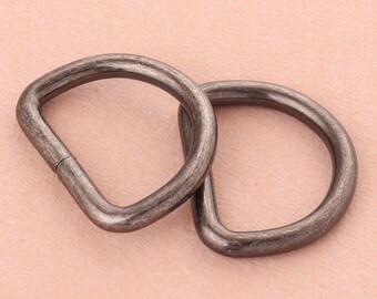 1 inch D Ring buckles Loop,gunmetal Metal D rings Belt Buckles,Handbag Hardware Findings for Bag Belt Strap Webbing 10pcs