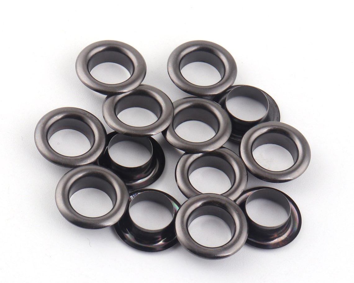 10mm Gunmetal Eyelets Grommets With Washers Metal Grommets Etsy