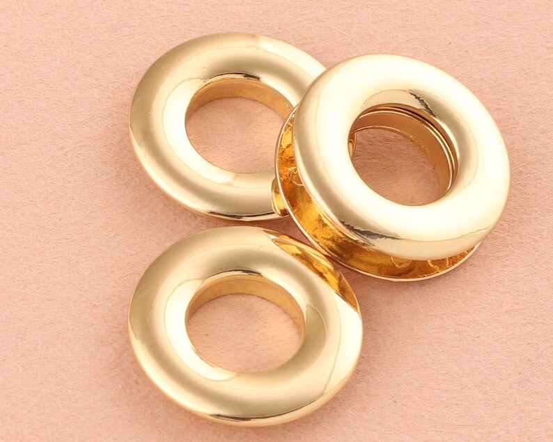 11mm Gold Eyelets Grommets With Washers Metal Grommets Rivets Etsy