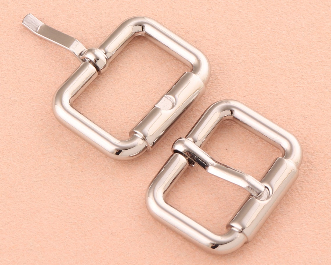 25mm Silver Adjustable Belt Buckle Slide Bucklesrectangle Etsy