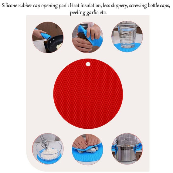 Rubber Bottle Opener Pad With Multifunctional Silicone Opening For