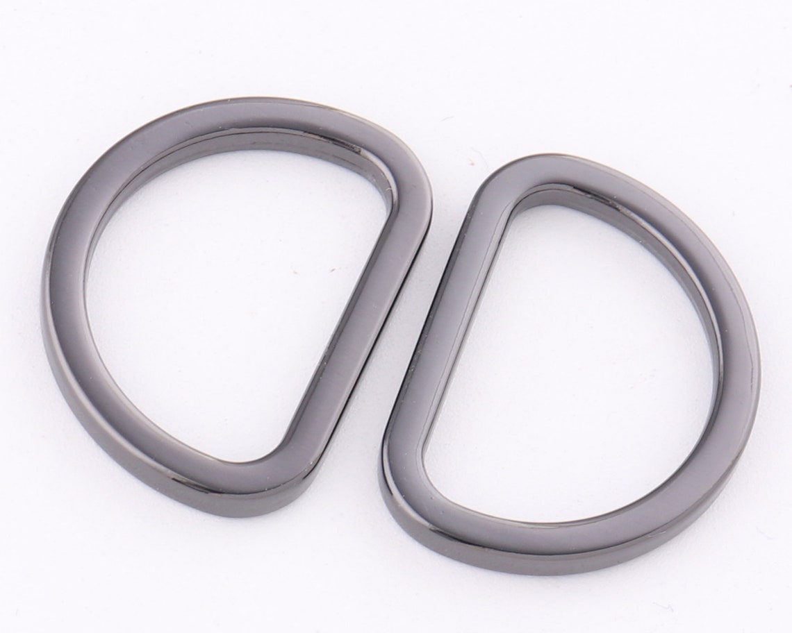 25mm Silver D Ring Slide Adjustable Buckles Loopmetal D Rings Etsy