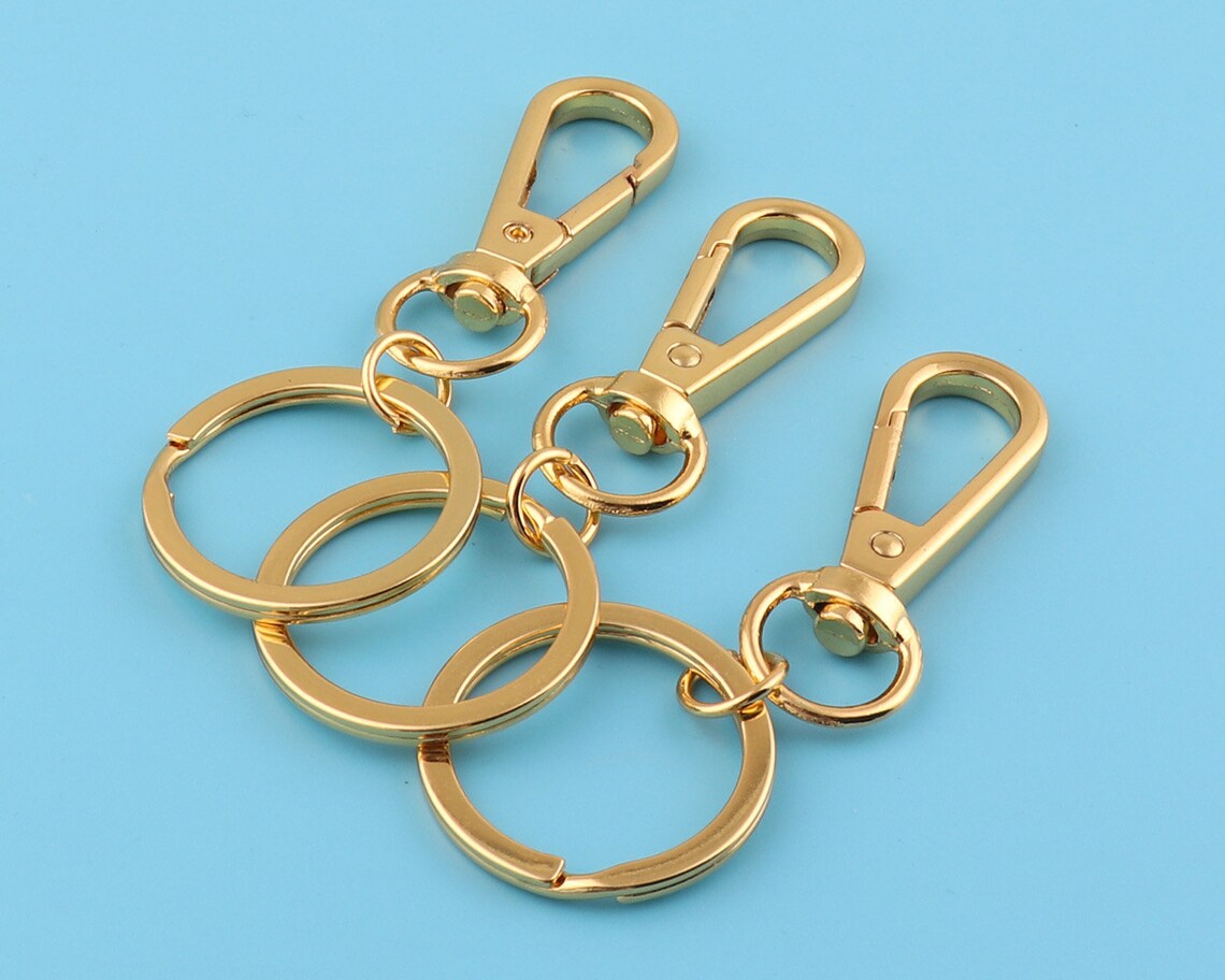 25mm Gold Lobster Swivel Clasps With Ringswivel Hook Etsy