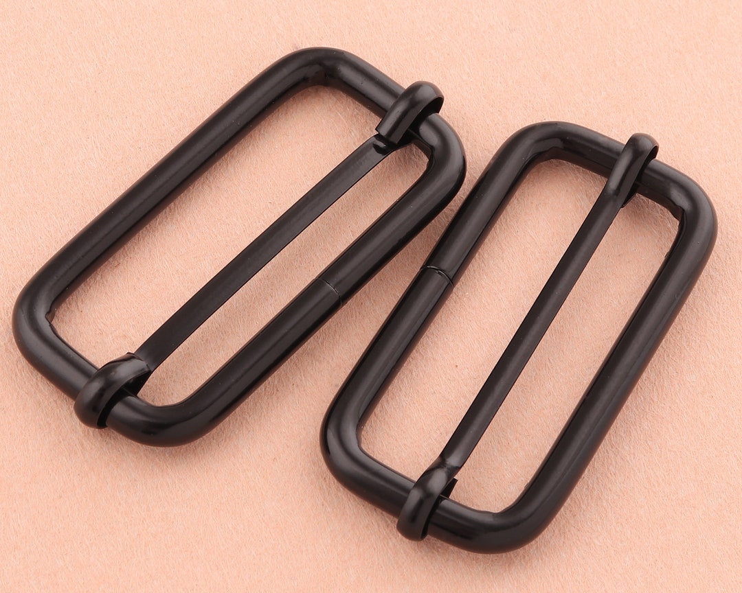 50mm Black Adjuster Belt Buckle Slide Bucklesmetal Purse Etsy