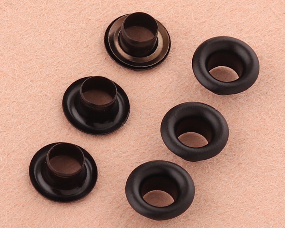 4mm Black Eyelets Grommets With Washers Metal Grommets Rivets Etsy