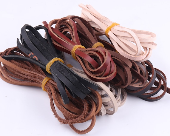 Black Nappa Leather, 1/2 In. Width, 10 Inch Strip - Jewelry Stringing  Supplies