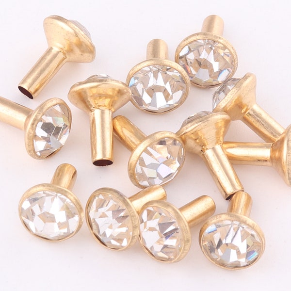 8mm Gem crystal Rivet Studs,Marble turquoise rapid rivets,Fashion Studs leather Purse Decoration rivets,handbag rivets hardware