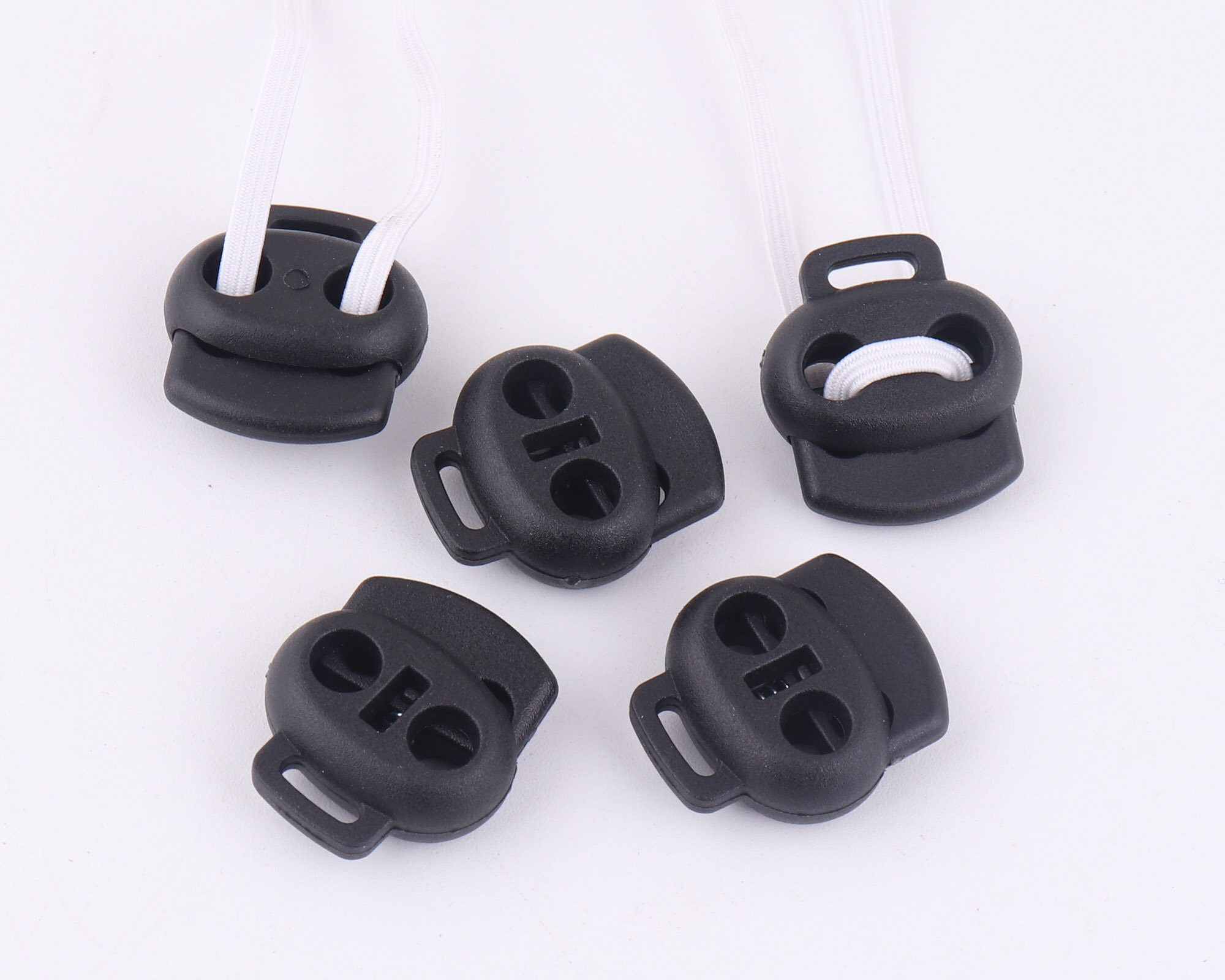 Black Cord Lock Adjuster Elastic Adjuster mask cord Stop Etsy