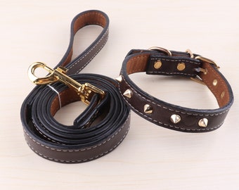 brown Dog Leash collar,Leather Dog Leash,handmade Personalized dog collars leash,Strong rope Leather Dog Leash,dog lead,Pet Leash