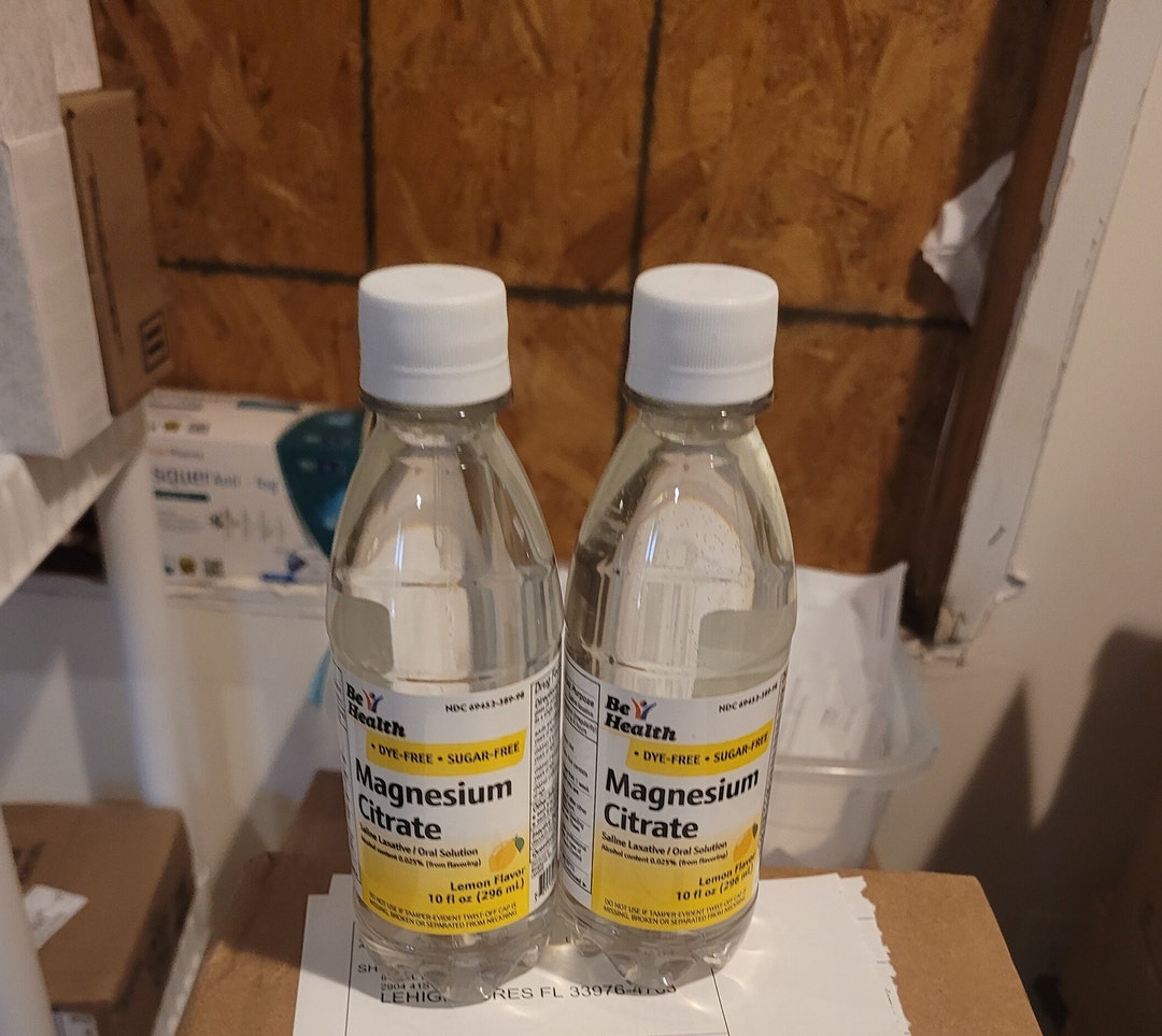 Magnesium Citrate Laxative Solution 10 Oz X 2 Bottles lemon Etsy