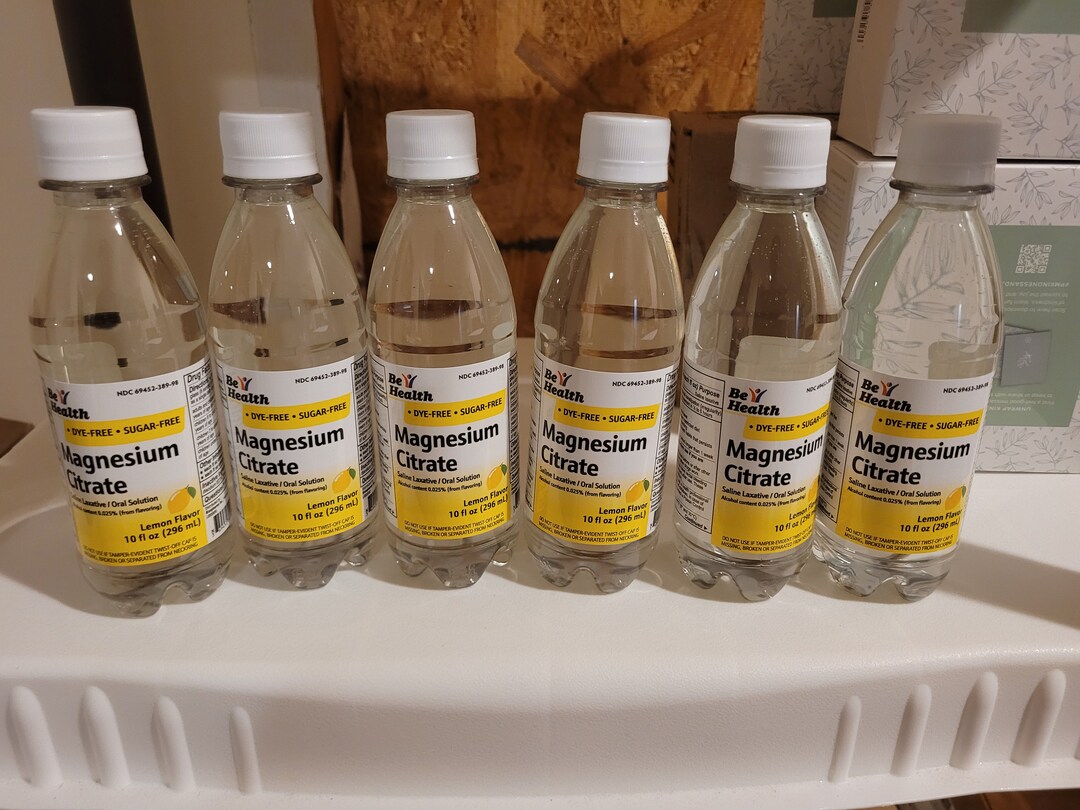 Magnesium Citrate Laxative Solution 10 Oz X 6 Bottles Etsy