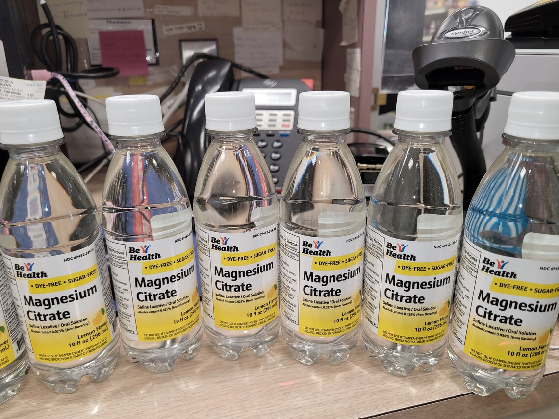 Magnesium Citrate Laxative Solution 10 Oz X 6 Bottles Etsy