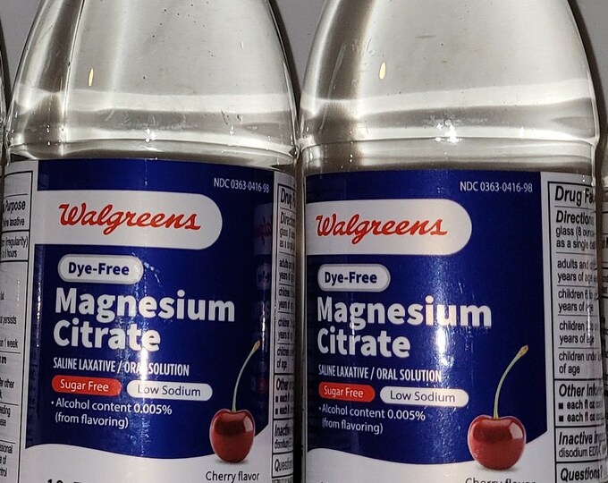 Magnesium Citrate Laxative Solution 10 Oz X 2 Bottles From Various USA