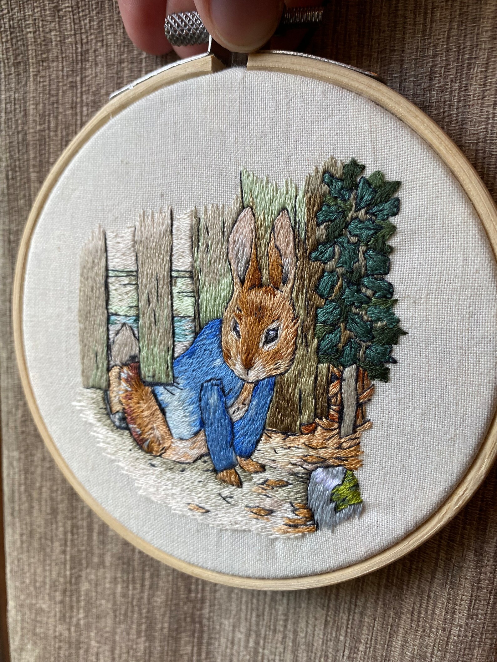 Peter Rabbit Embroidery | Handmade Embroidery | Wall Decor | Nursery ...