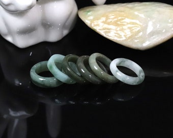 Genuine Jadeite Jade Ring - Size 4.75