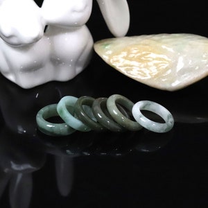 Jade Ring Size 4.3/4 Genuine Jadeite Jade ring from Burma U.S. size 4.75 UK size J 1/4 EU size 49.1/3 German size 15.5/8 Swiss size 9.1/3