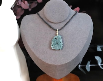 Carved Jade Pixiu Pendant: Chinese Feng Shui Amulet