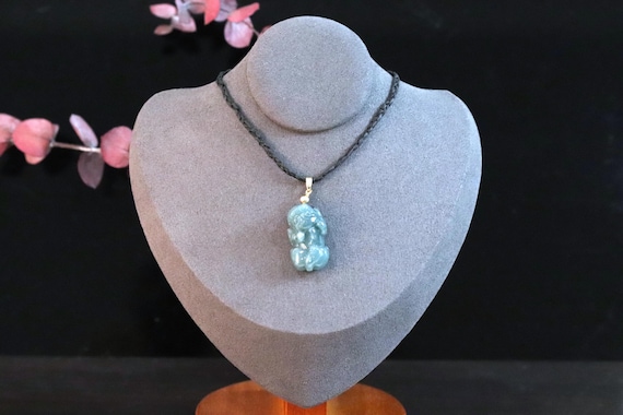 Carved Jade Pixiu Pendant Necklace: Feng Shui Wealth Amulet