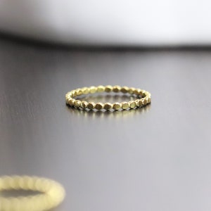 Vergulde stapelringband 925 zilver