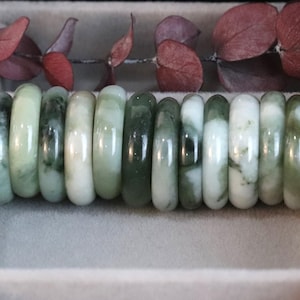 Genuine Jade Ring band in multi-colors in one ring for personal jewelry or gifting for any gender such as woman and man
