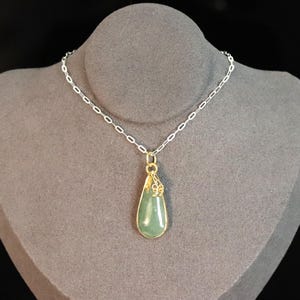 Water Drop Shape Jade Pendant (Only Pendant, Necklace Not Included)