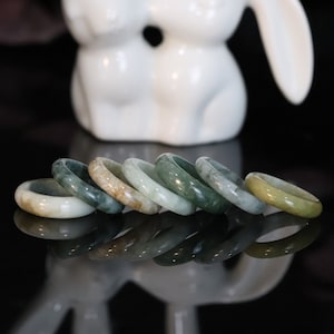 Burmese Jadeite Jade Ring - Size 5.5