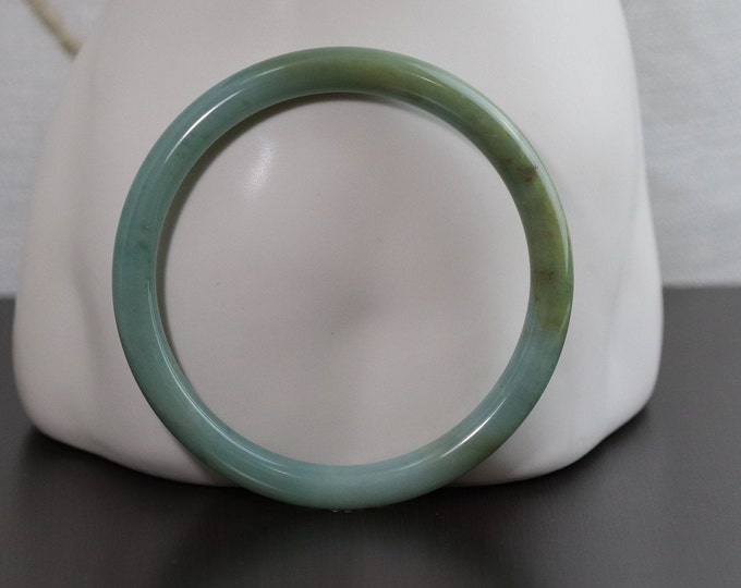 Thin Jade Bangle Solid Jade Bangle Size 61.1 Mm 821823 or Etsy