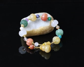 Honey Jade Beads Bracelet
