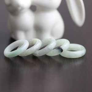 Jade Ring Size 6.1/4 Genuine Jadeite Jade ring from Burma U.S. size 6.25 UK size M 1/2 EU size 52.5/8 German size 16.3/4 Swiss size 12.2/3