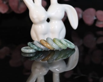 Genuine Natural Jadeite Jade Ring - Size 5.75