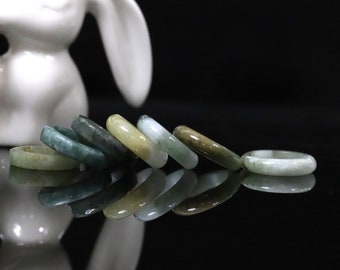 Genuine Jadeite Jade Ring - US Size 4.5