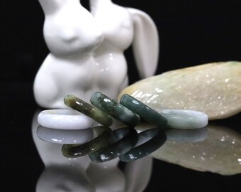 Genuine Natural Jadeite Jade Ring - US Size 8.5