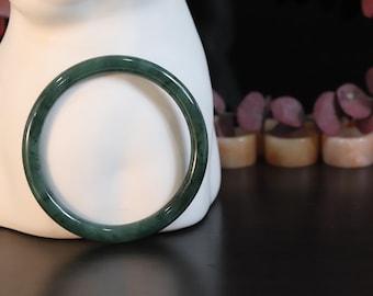 Authentic Jadeite Jade Bangle | Elegant and Timeless | Exquisitely Handcrafted | Natural Gemstone Jewelry