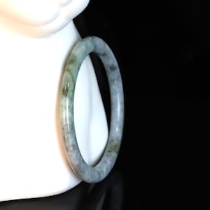 Authentic Unique Burmese Jadeite Bangle | Elegant and Timeless | Exquisitely Handcrafted | Natural Gemstone Jewelry