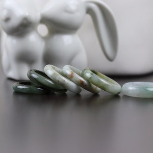 Genuine Jadeite Jade Ring from Burma - US Size 7.25