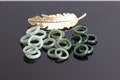 Natural Type A Jadeite Ring, Handcrafted Solid Stone Band, Gemstone Jewelry