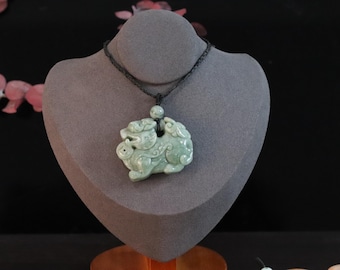 Large Jade Pixiu Pendant – Wealth • Protection • Power | VIERNNA