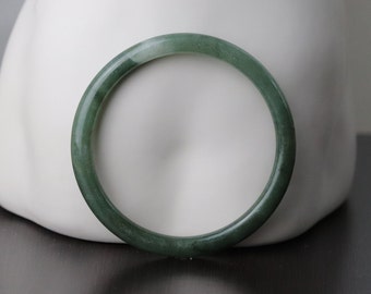 Green Jade Bangle 52.9 mm (8258-65) and 54mm (8938-8940, Solid Green Bangle, Solid Jade Bangle