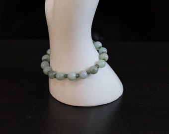 Pumpkin Jade Beads Bracelet