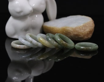 Natural Jadeite Jade Ring - US Size 9.25
