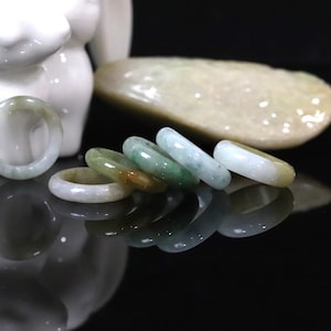 Jade Ring Size 5 Genuine Jadeite Jade ring from Burma U.S. size 5 UK size J 1/2 EU size 49.2/3 German size 15.3/4 Swiss size 9.2/3