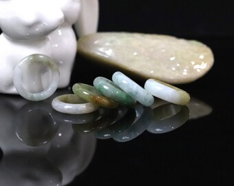 Genuine Natural Jadeite Jade Ring - Size 5