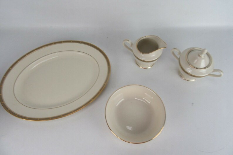 Lenox Desert Vista Lot of 4 Excellent Condition Creamer Sugar Platter /& Bowl