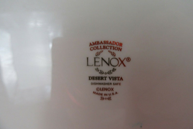 Lenox Desert Vista Lot of 4 Excellent Condition Creamer Sugar Platter /& Bowl