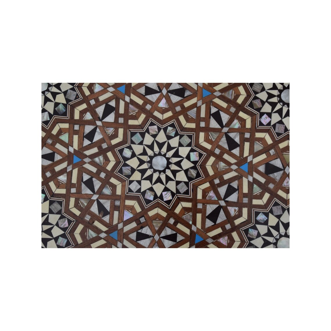 Amazing Handcrafted Coffee & End Table Mosaic Wooden Table Etsy