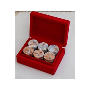 Handmade 30 Backgammon Chips in a Gift Box, %100 Natural Mother of Pearl Inlaid Backgammon Set, Backgammon checkers Pieces, Backgammon Disks