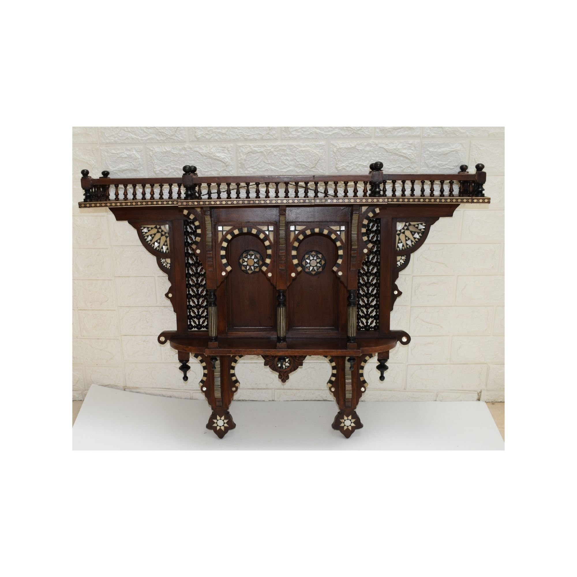 Vintage Egyptian Arabesque Wall Shelf Moroccan Mother of Etsy UK